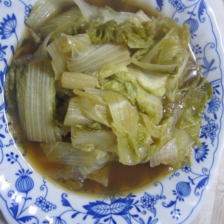 魚の煮汁で簡単・節約・白菜煮